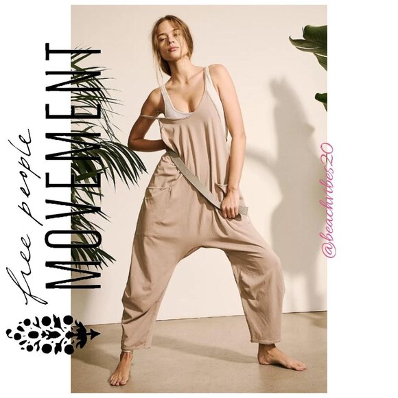 FP MOVEMENT BY FREE PEOPLE Hot Shot Onesie Mocha Latte NWOT - Picture 1 of 4